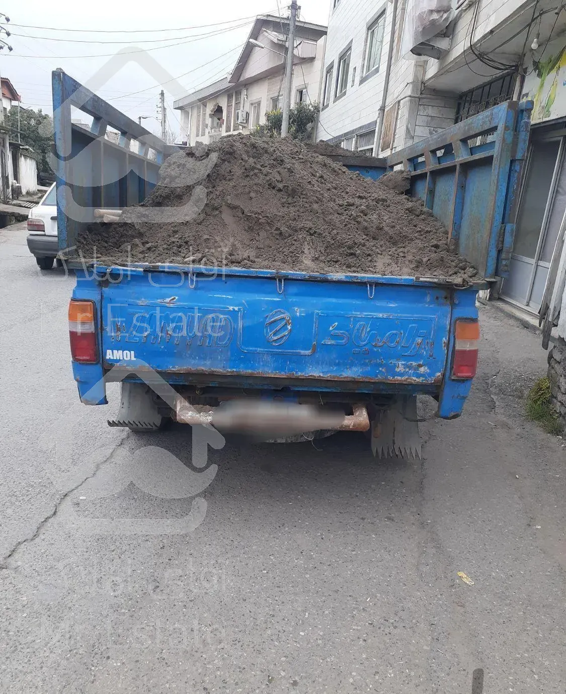 شن ماسه خاک باغچه جابه جایی مصالح ساختمانی