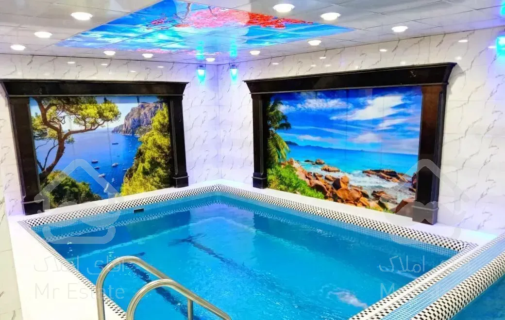 اجاره ویلا نوساز شیک دارای استخر جکوزی فوتبال‌دستی