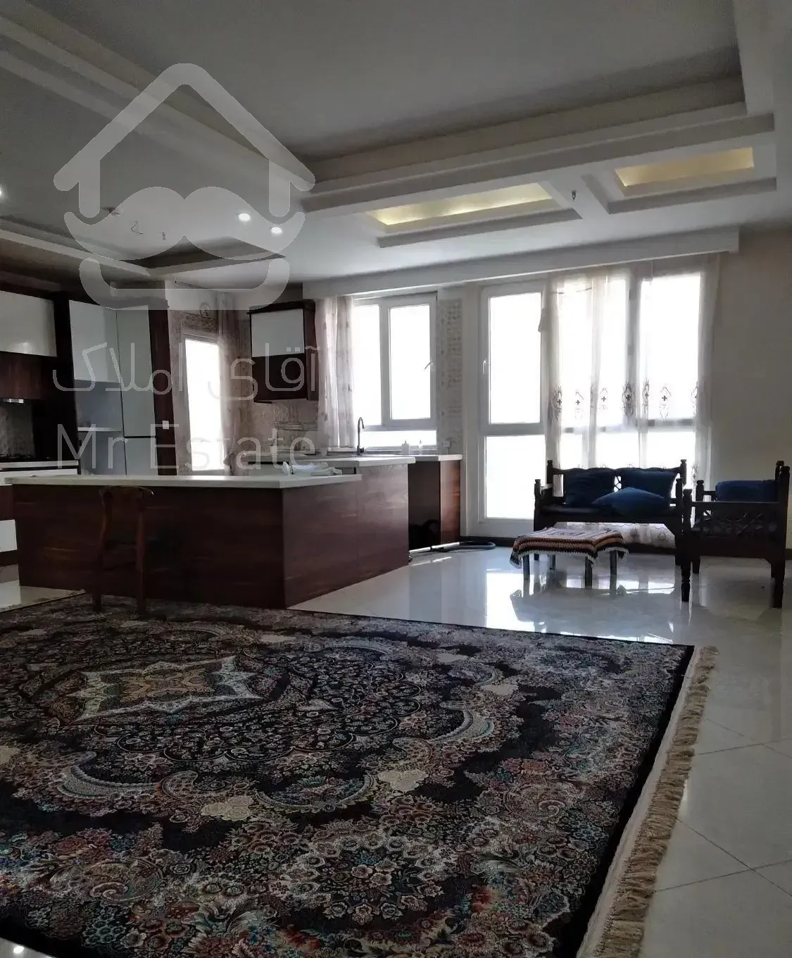 ۷۶متر/ فول/ ۷ساله/ سالن پرده خور/ جنت آباد