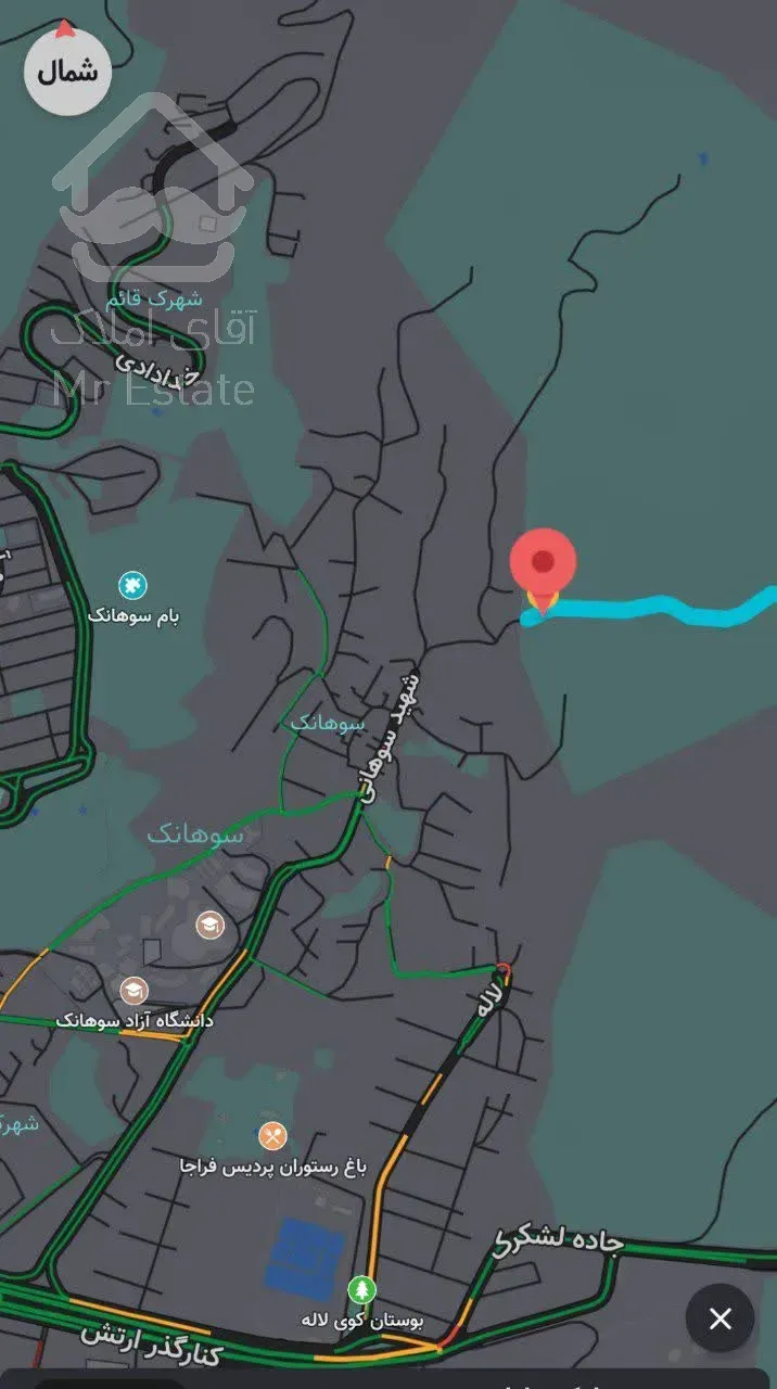 ۱۵۰ متر زمین سوهانک - زمین‌ها تعاونی جهاد کشاورزی