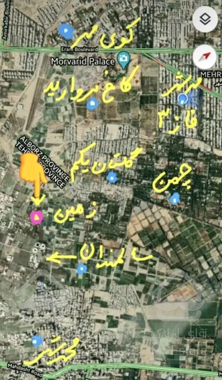 ۵۰۰۰ متر باغ ویلا ششدانگ تکبرگ مهرشهر کرج