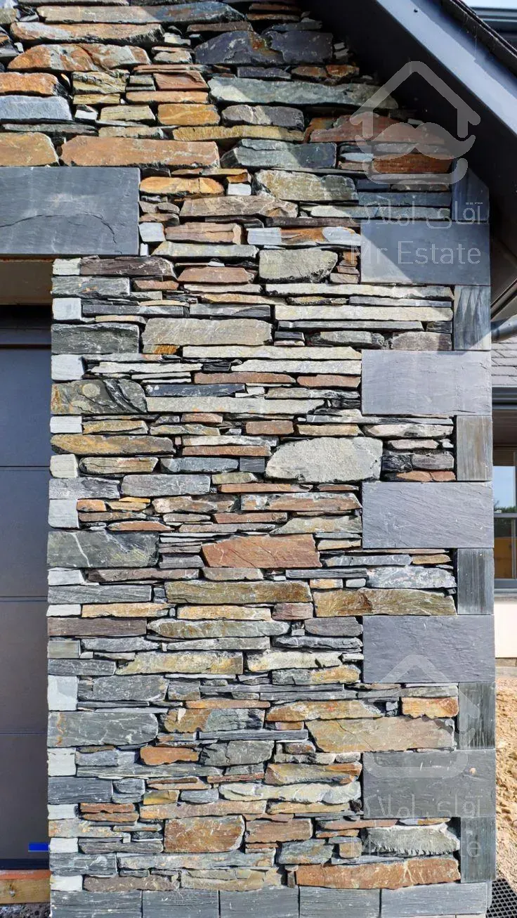 اجرای سنگ لاشه سنگ مالون سنگ ورقه ای سنگ نما رشیدی در تهران دماوند