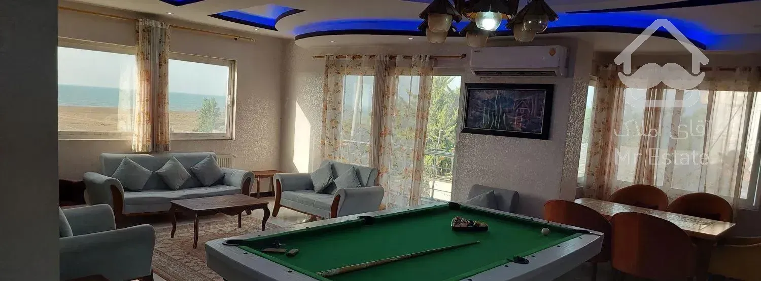 ویلا ۲ خوابه روبه دریا تراس دار نوساز