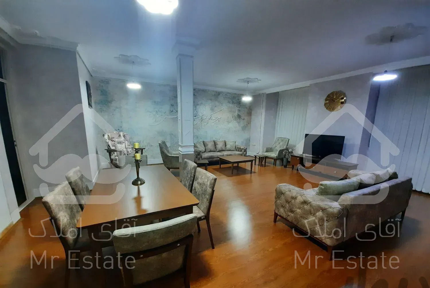 کاغذدیواری پارکت کابینت بلند مدت