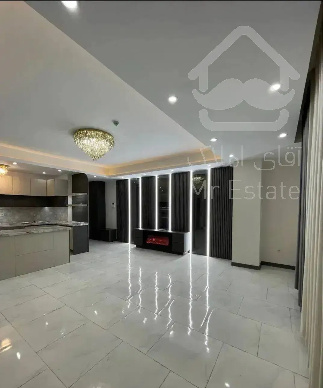 ۸۴متر/شهران/سالن پرده خور/تک واحدی