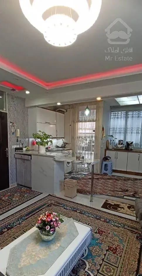 75متری 2خوابه لوکیشن بی نظیر غرق نور،خوش نقشه