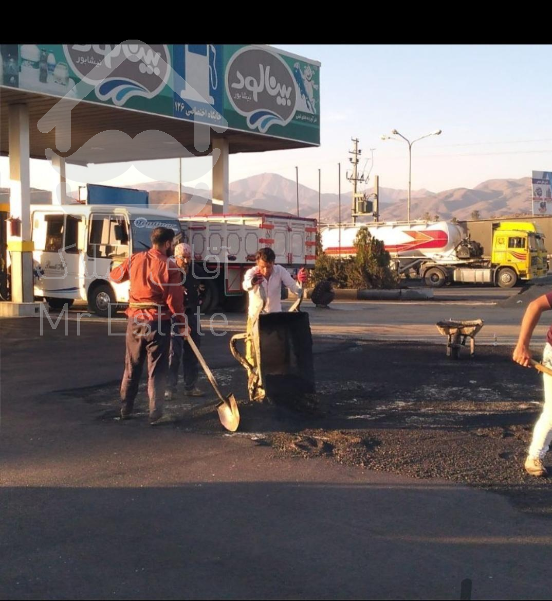 آسفالت و زیرسازی محوطه در تمام نقاط مشهد