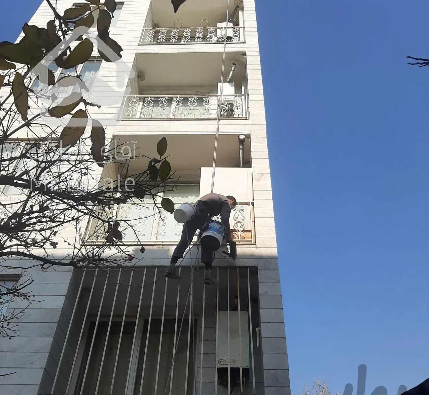 پیچ رولپلاک شستشو راپل کار طنابکار بدون داربست