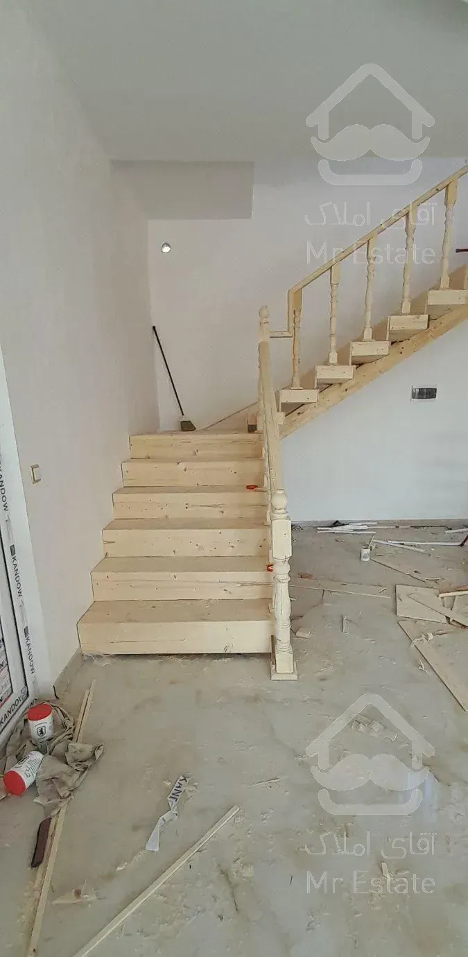 نرده چوبی باکس پله کف پله چوبی