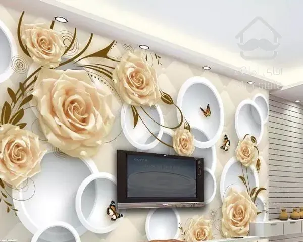 نقاشی ساختمان فروش نصب  کاغذدیواری پوستر سه بعدی