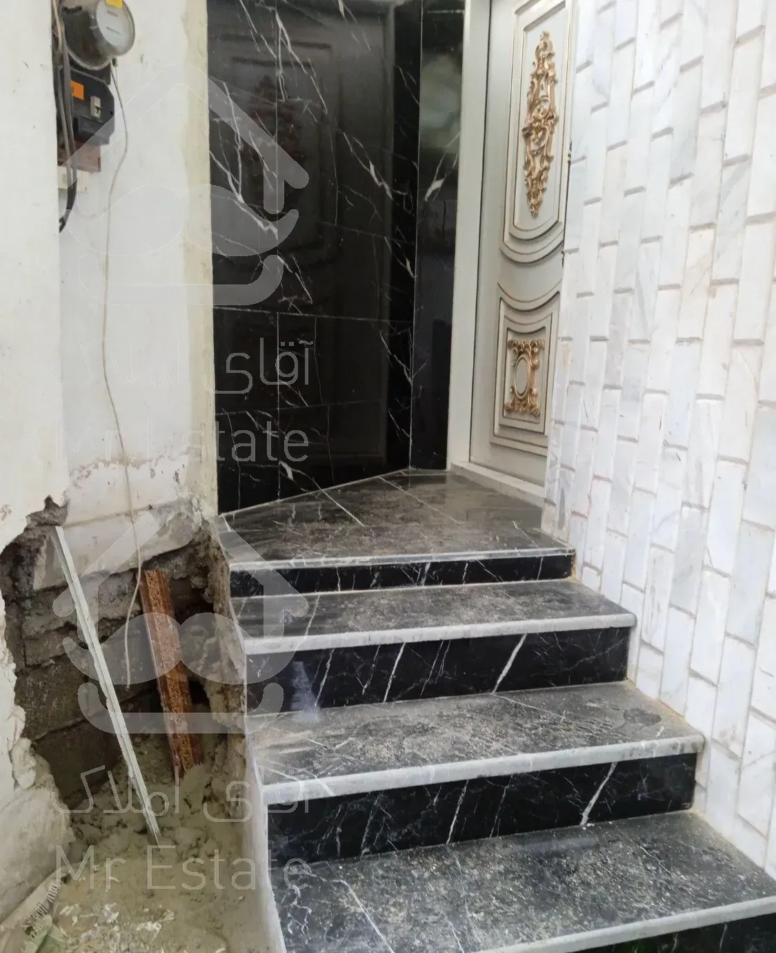 اجرای نمای ساختمان رومی ساده وکلاسیک