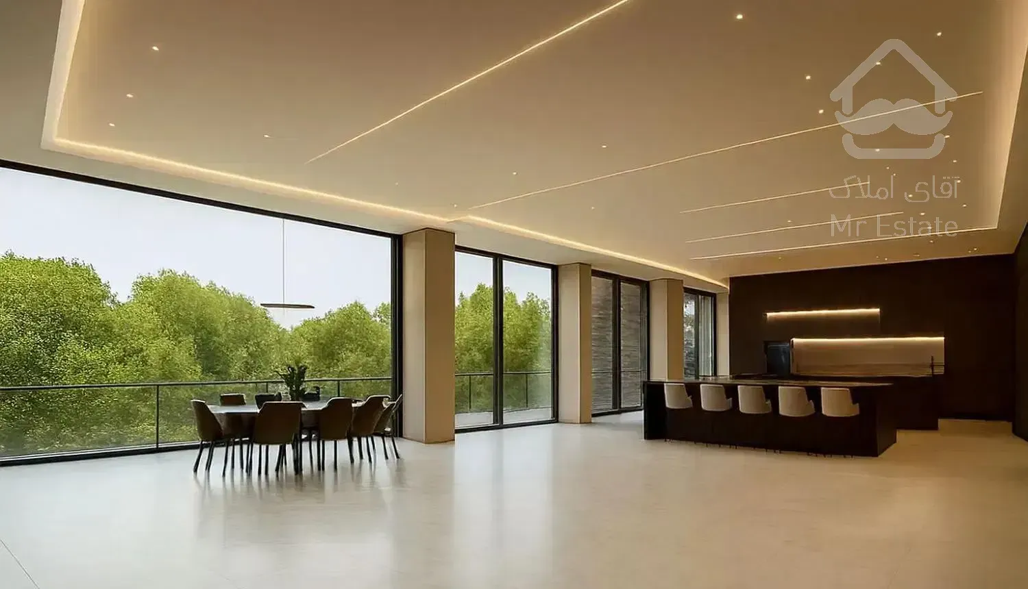 آپارتمان/۳۳۰متر/مشتاق دوم/استخرسونا/غرق نور