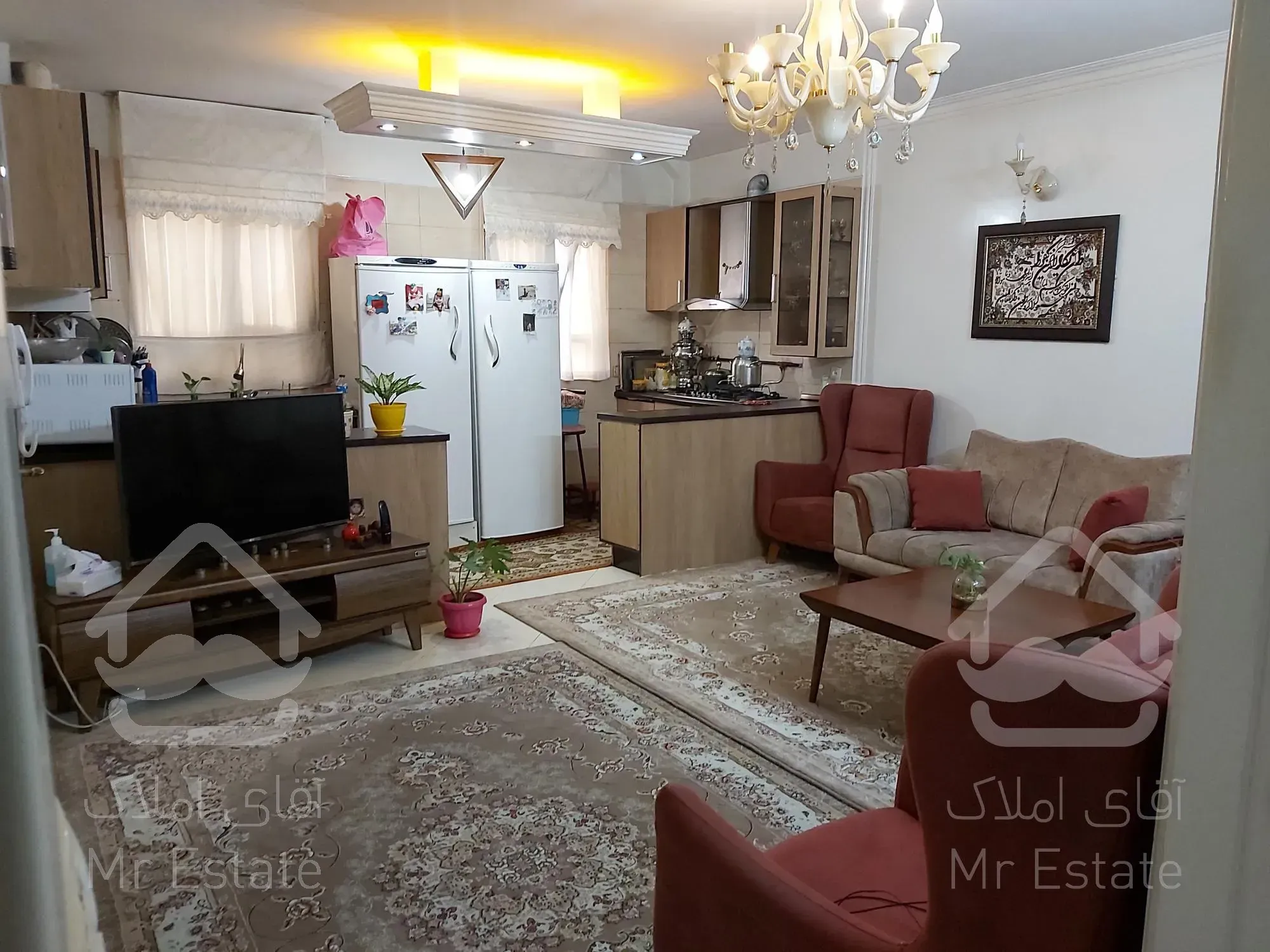 واحد۵۸ متری،۲ خواب نقشه عالی