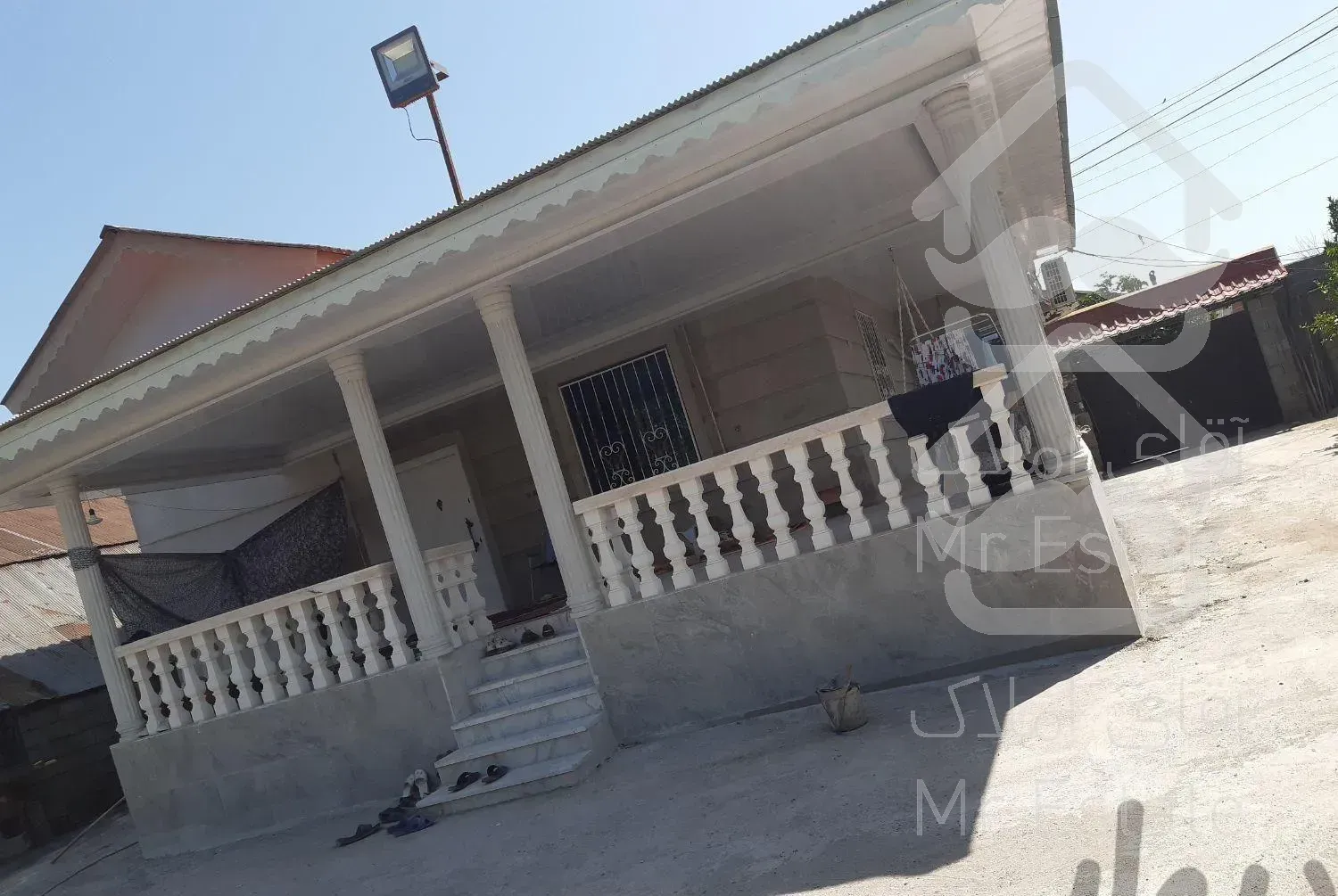 نما های سیمانی رومی شسته ستون گرد