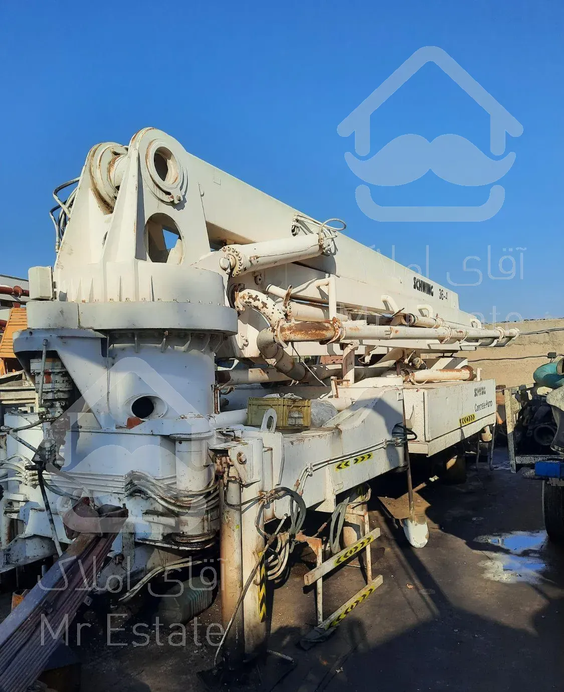 اجاره پمپ انتقال بتن زمینی و دکل هوایی