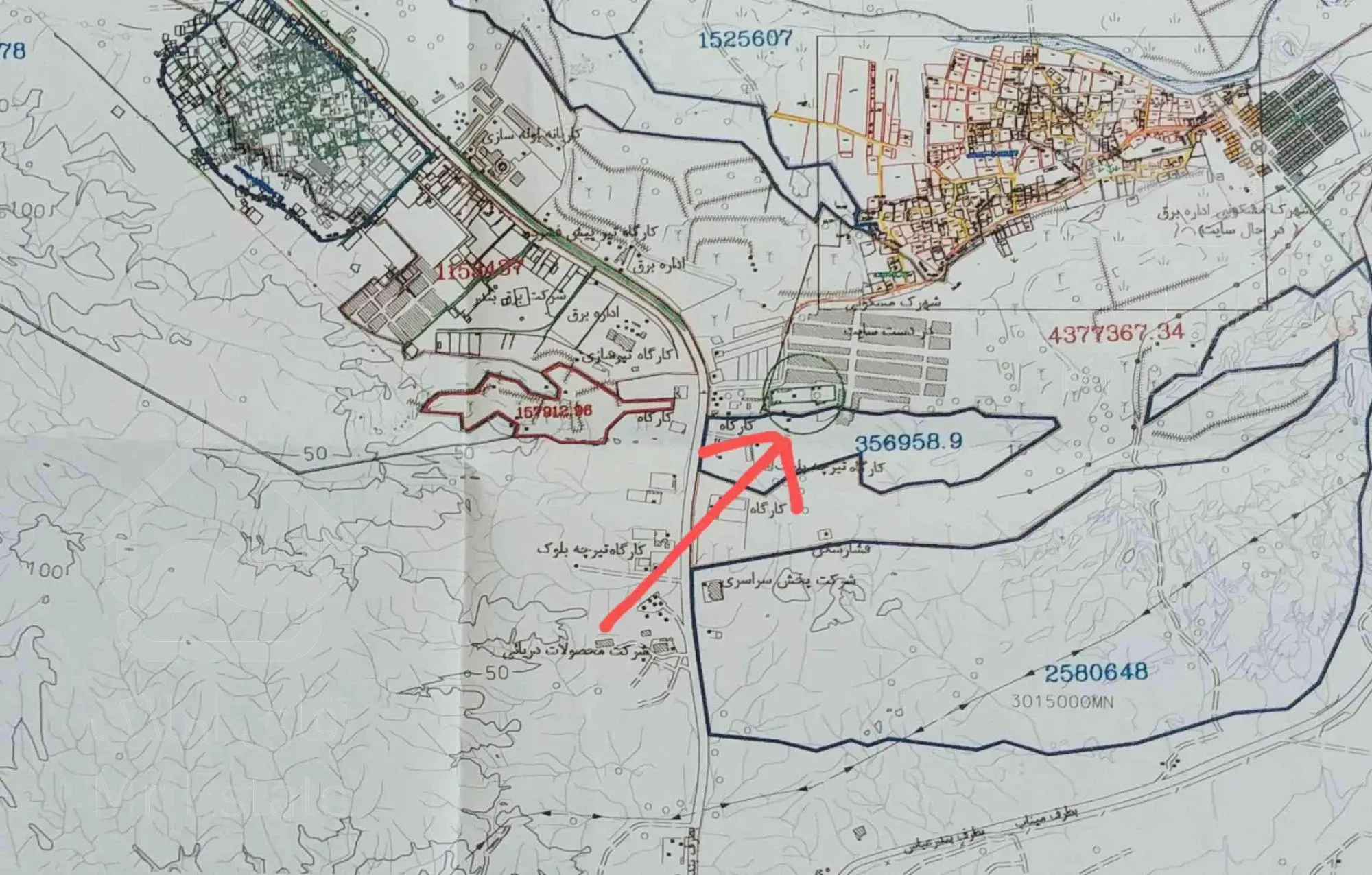 فروش زمین کارگاهی محصور