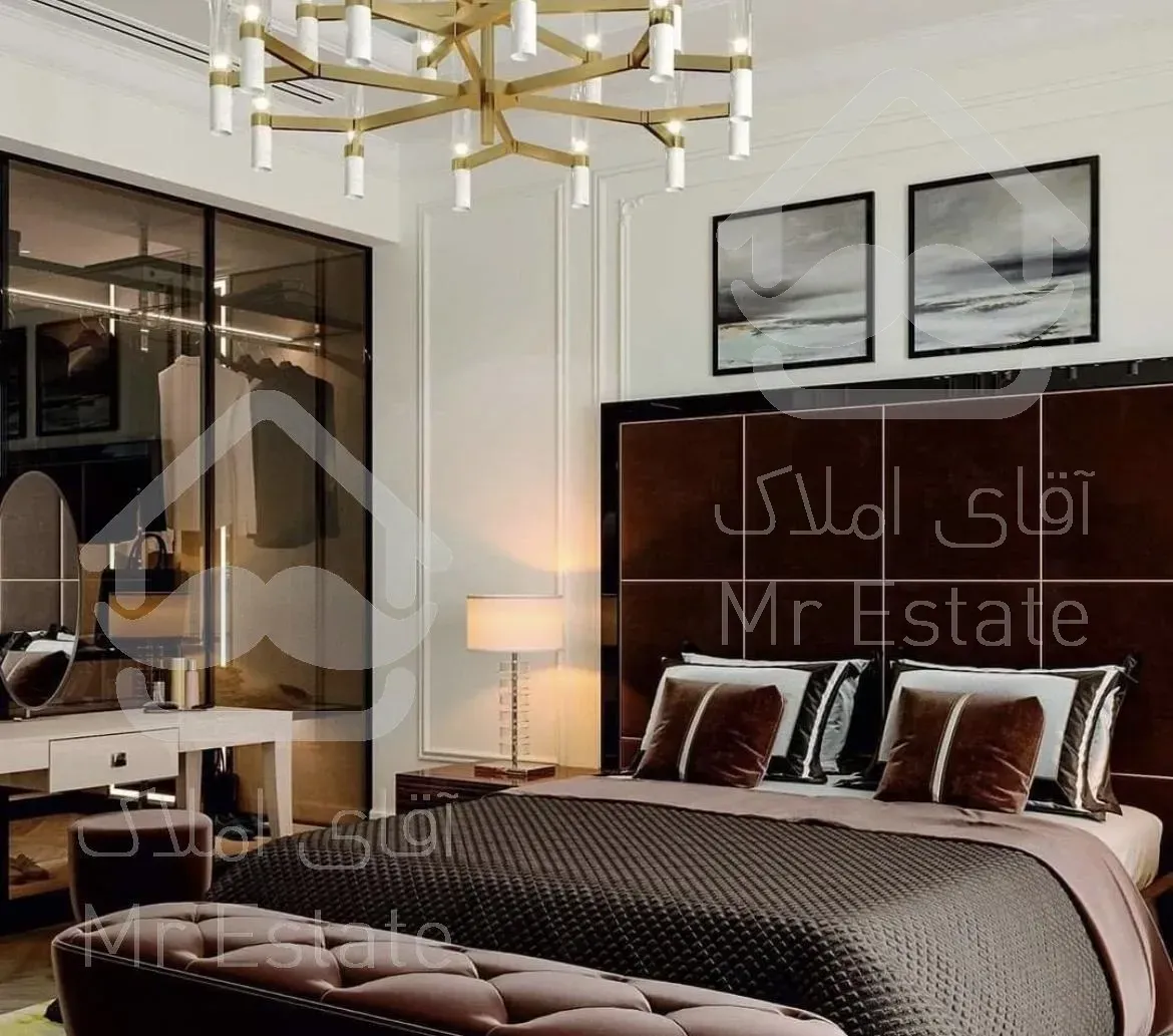 ۲۹۰متر،کوشک پارک در مروارید،۱۰۰۰متر لابی،۴مستر