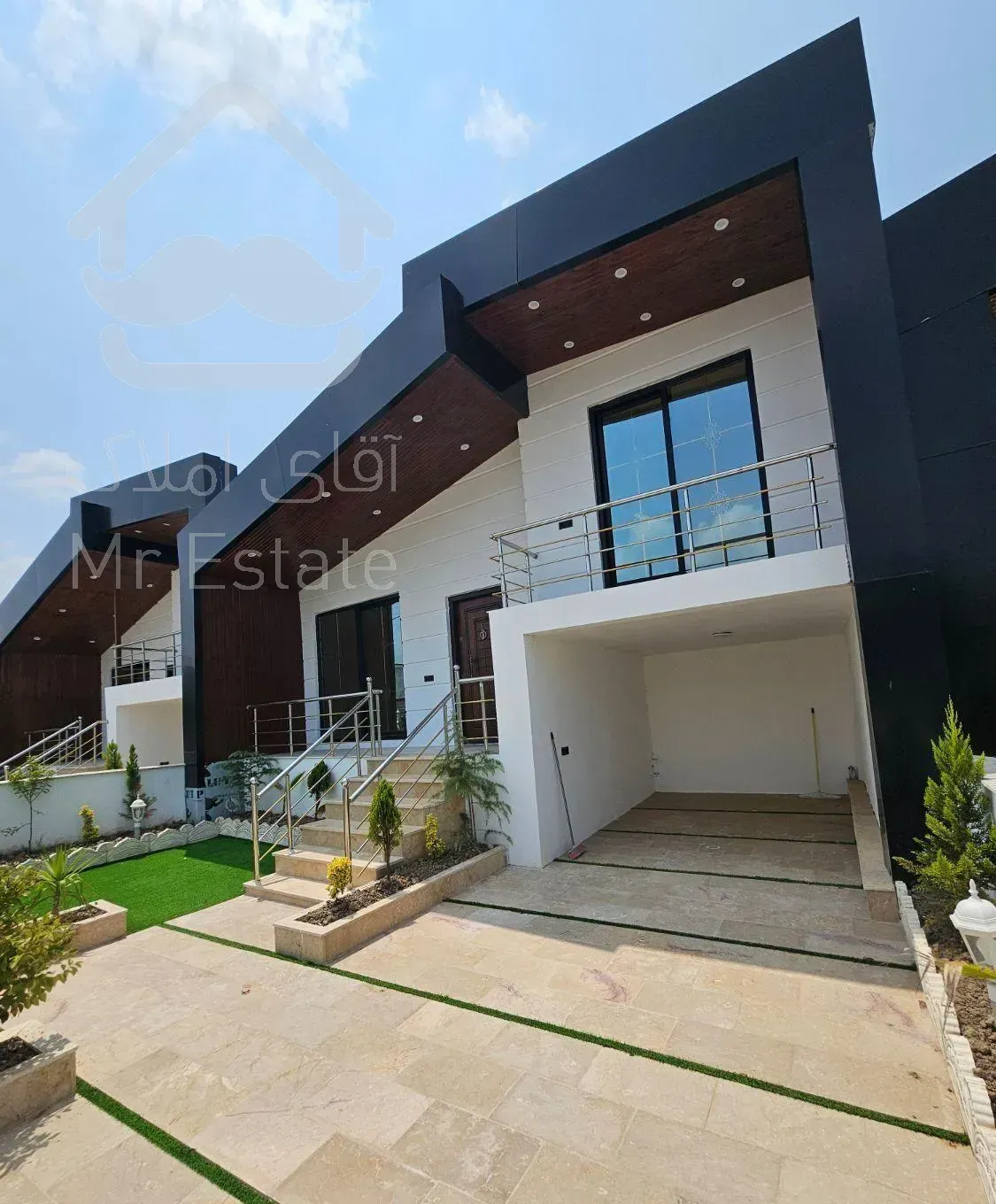 ویلا نو ساز نما مدرن طراحی و پلن زیبا ۲۰۰ متر زمین