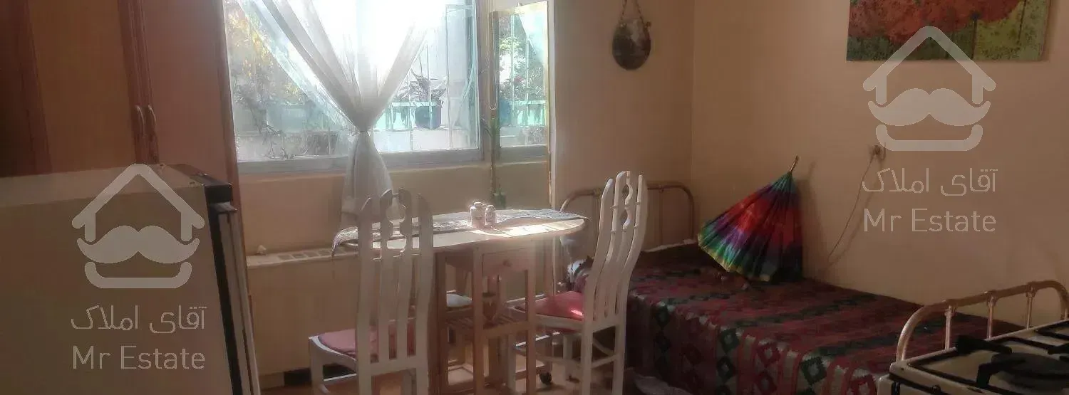 اپارتمان ۲۰ م‌ مبله کوچک زیبا پرنور فضاسبز ارام