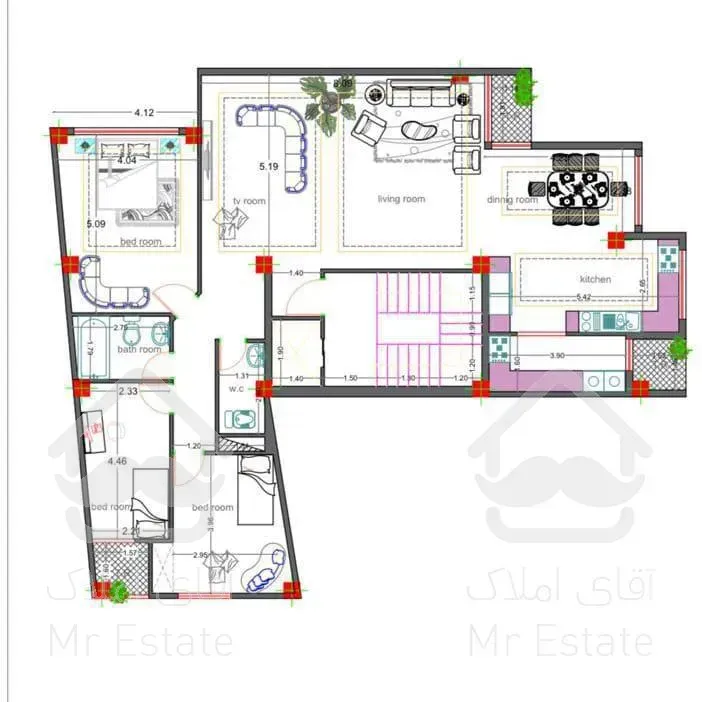 آپارتمان لاکچری ۱۵۵متری