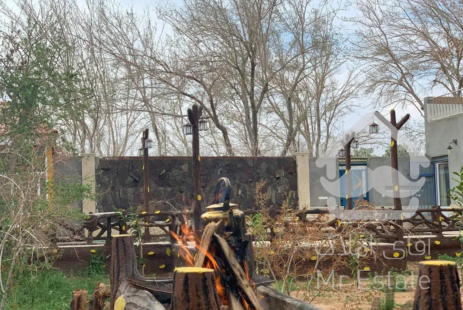 تنها خانه باغ اجاره ای همراه با 25متر ابنما سنگی