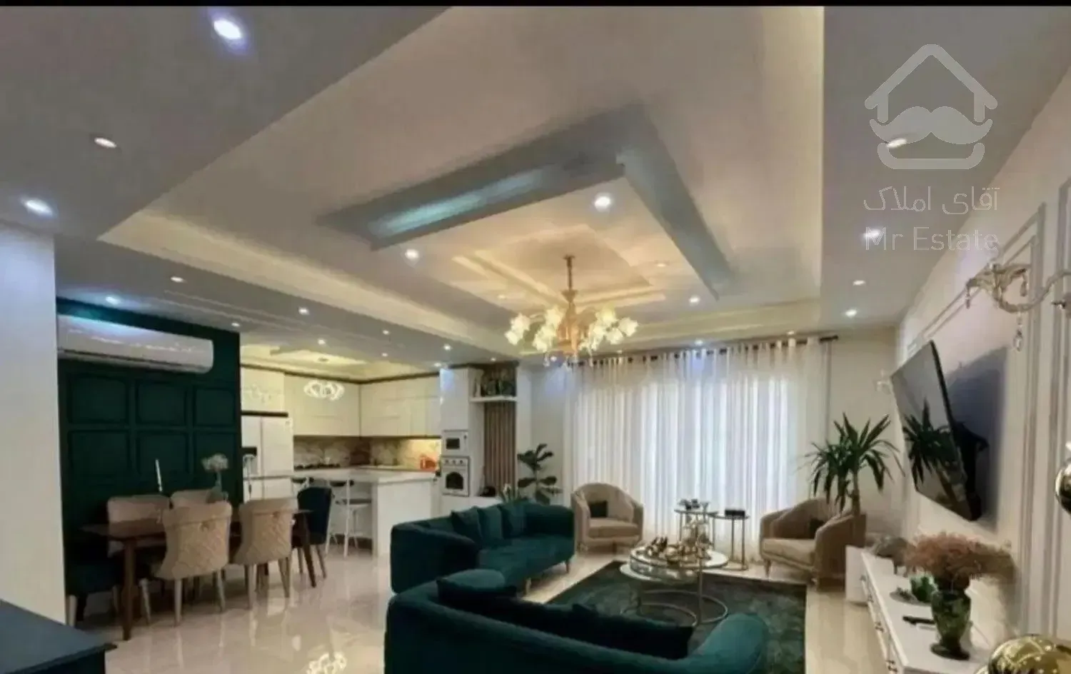 ۸۰ متر / دو خواب / بدون مشابه/ غرق نور / فردوس