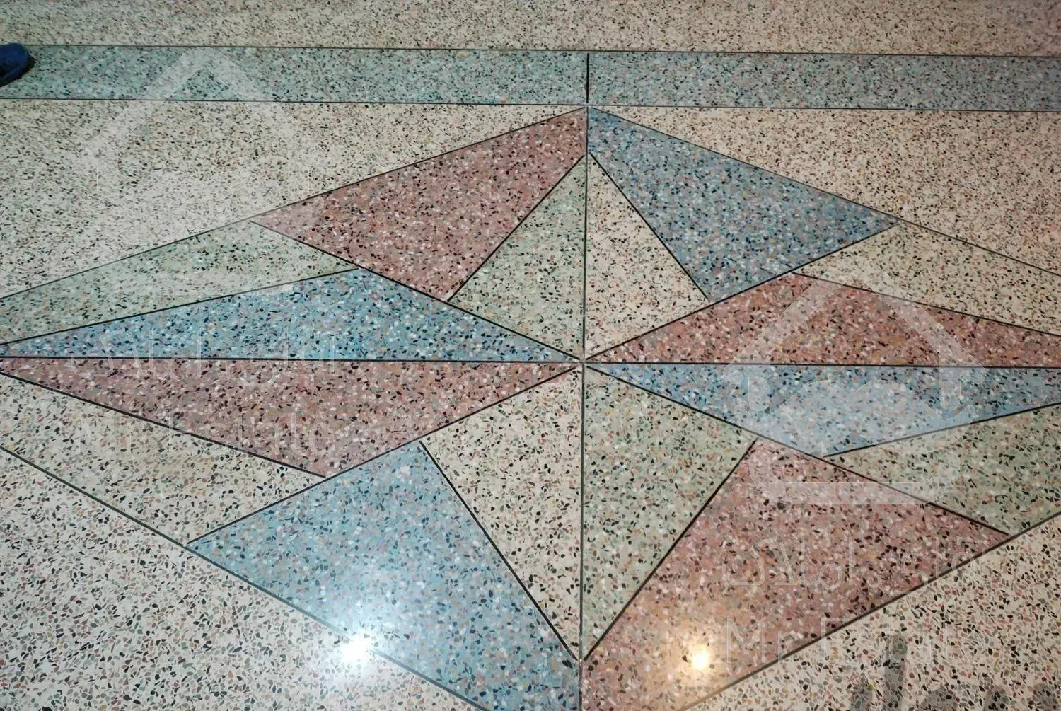 کفسابی کف سابی سنگسابی موزائیک درجا