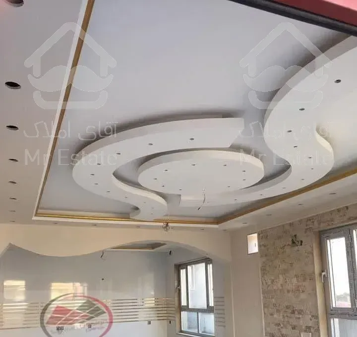 اجرای کناف کابینت کاغذ دیواری ماربل شیت ترموود