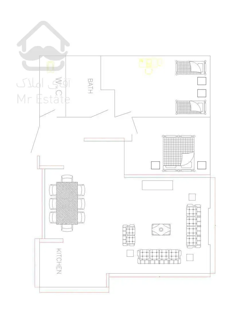 آپارتمان نوساز با ویو ابدی غرب تهران، بدون مشرف