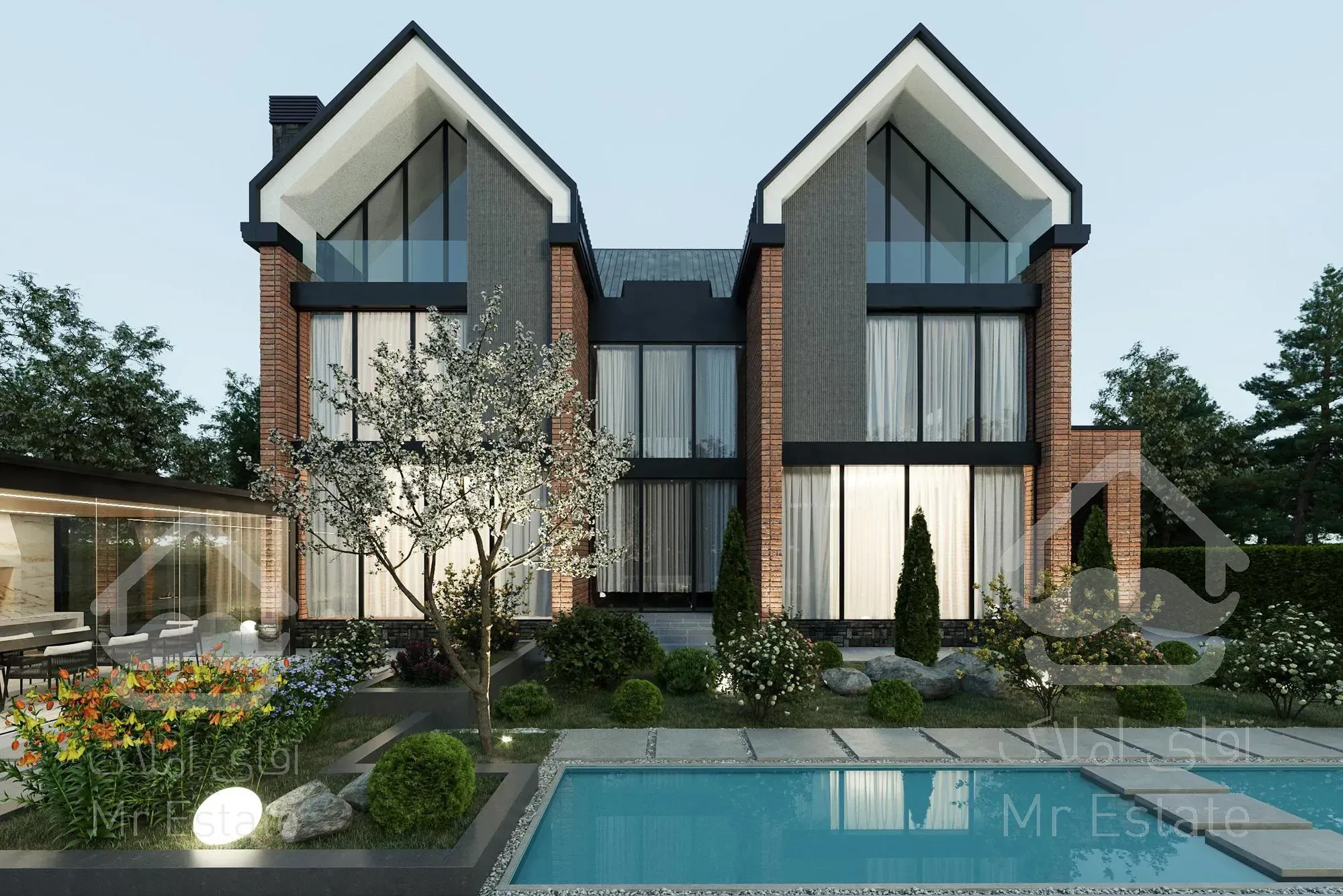 طراحی ویلای نیوکلاسیک