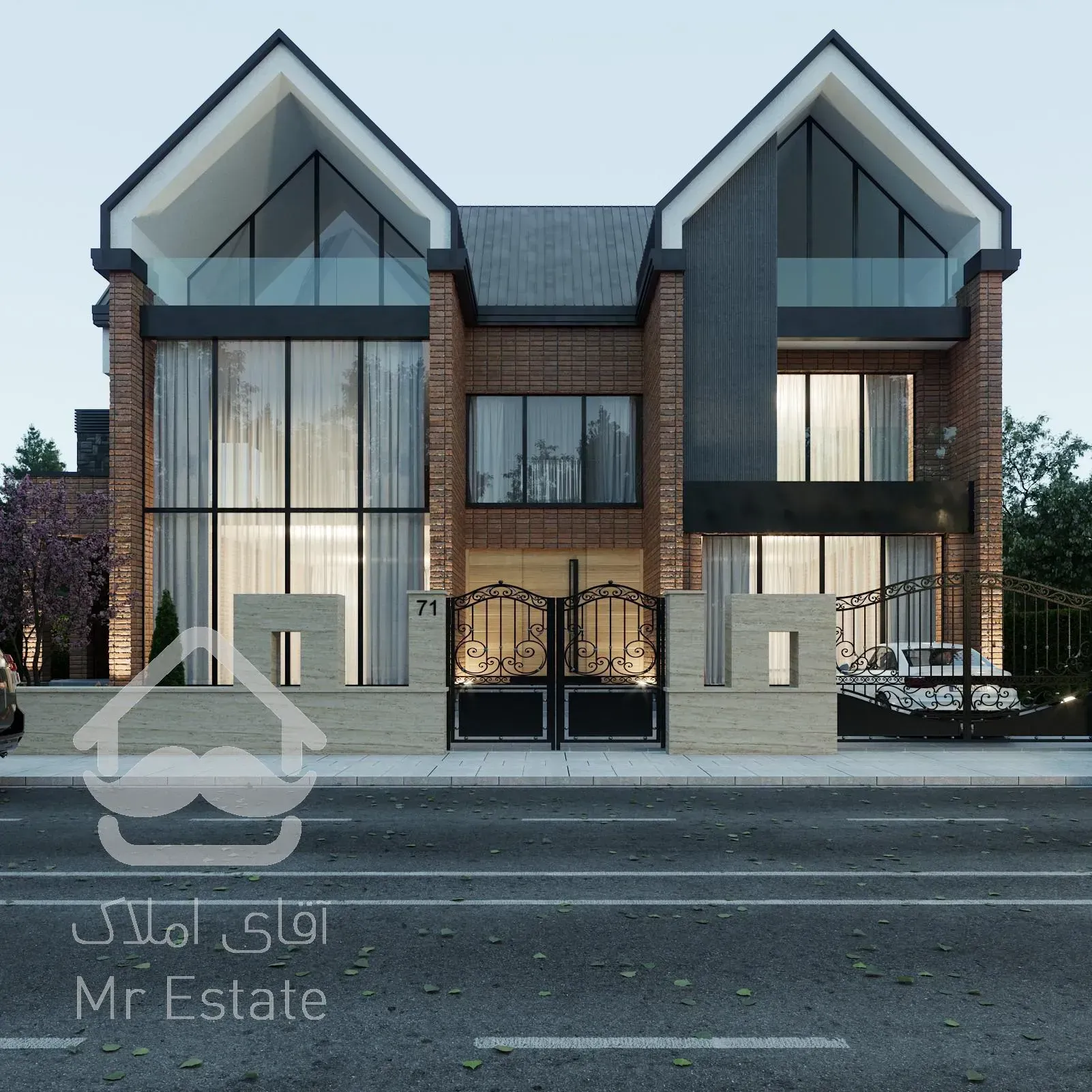 طراحی ویلای نیوکلاسیک