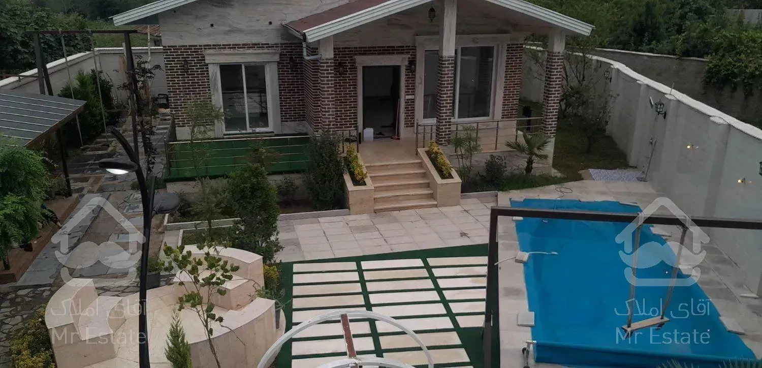 ویلا ۱۲۰ متر هوشمند با استخر و فضاسازی مدرن