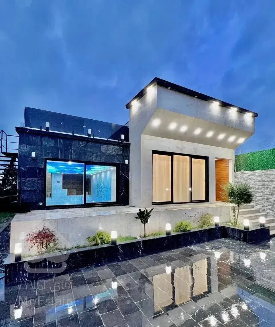 ویلا هم کف مدرن استخر داخلی مناسب زندگی دائم