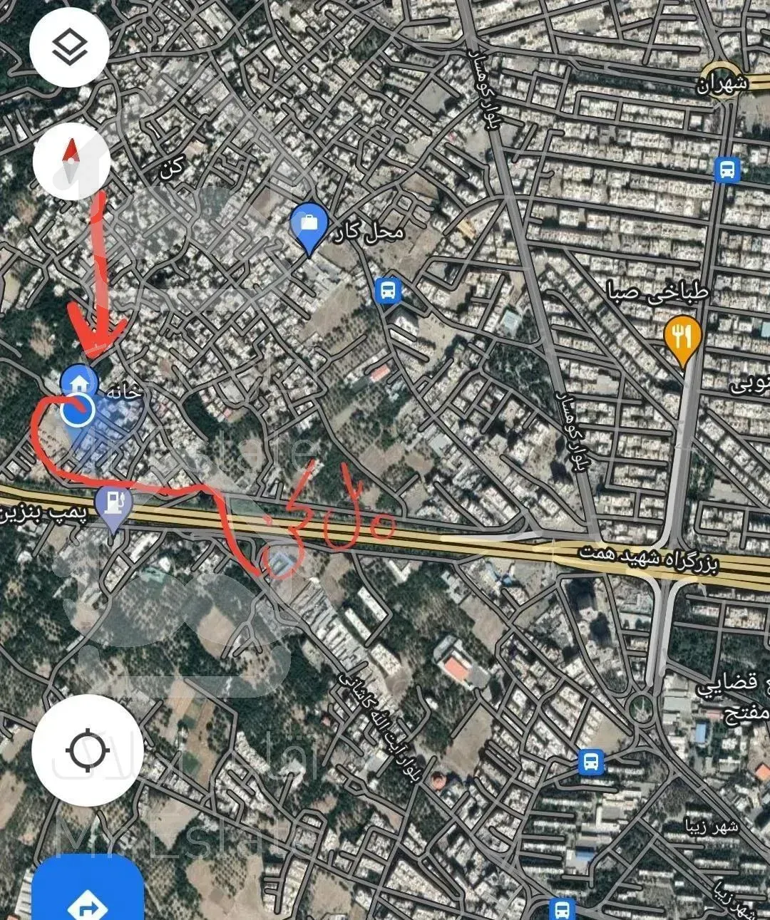 آپارتمان ۱۰۰ متری ۲ ساله کنار گذر همت