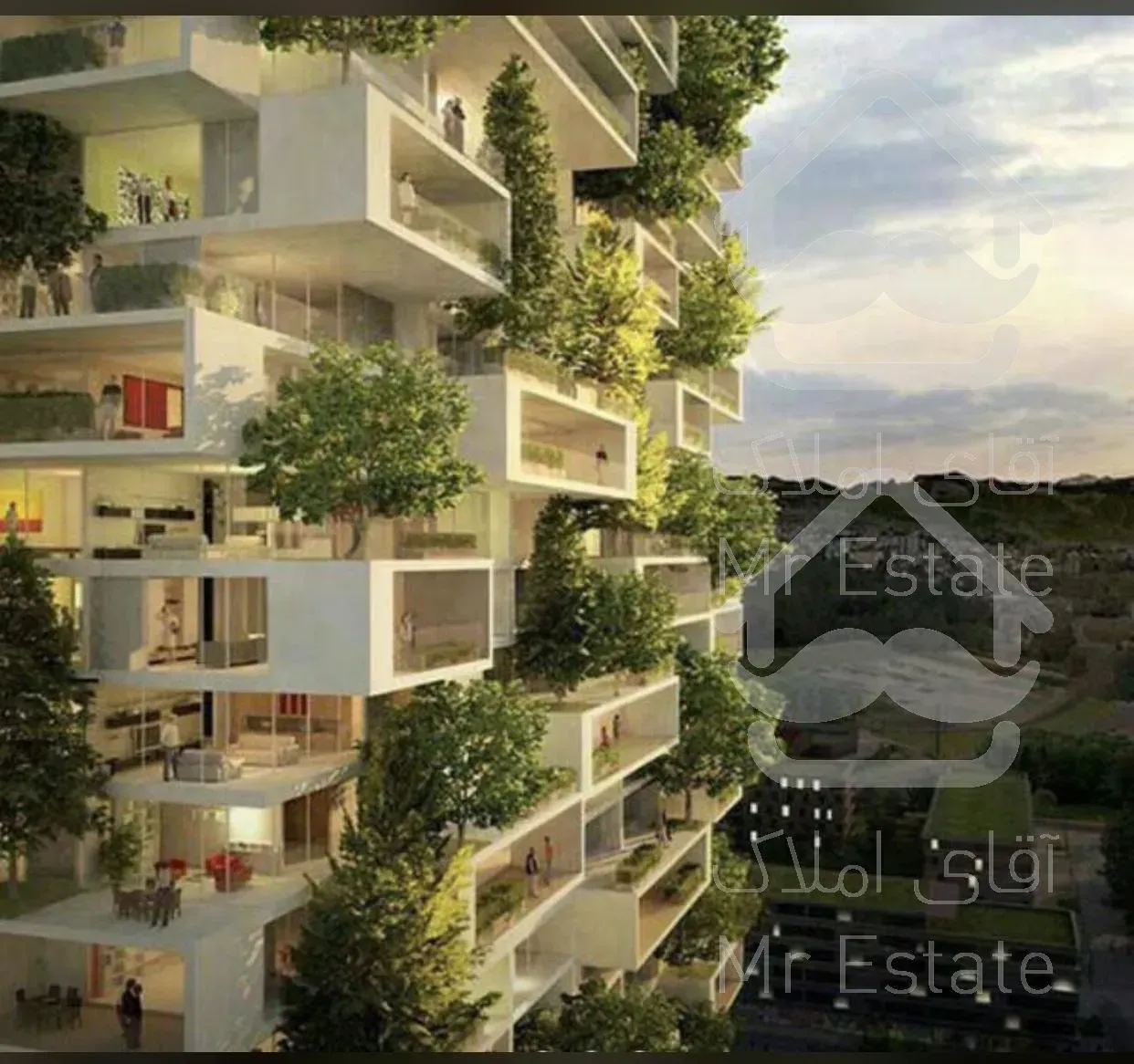 دریاچه چیتگر آپارتمان ۶۰ متری ۱ خواب در برج مجلل ستین (آرین سازه )