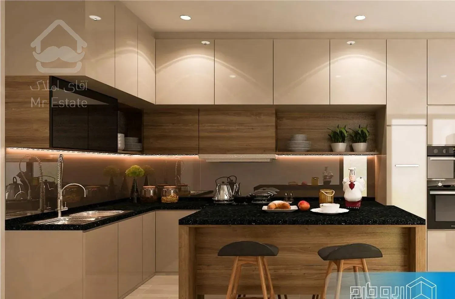 195متر* صفر تک واحدی/ مطبخ/ مستر* تراس قابل چیدمان