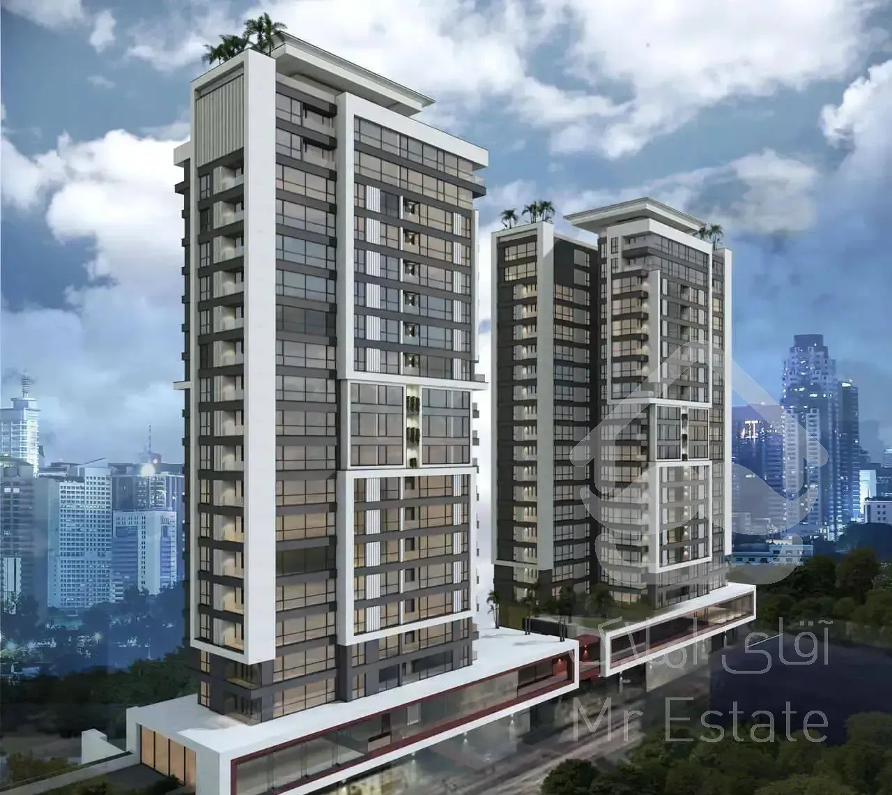 190متر تندیس 3 خواب مستر با حمام شیشه ای با ویو