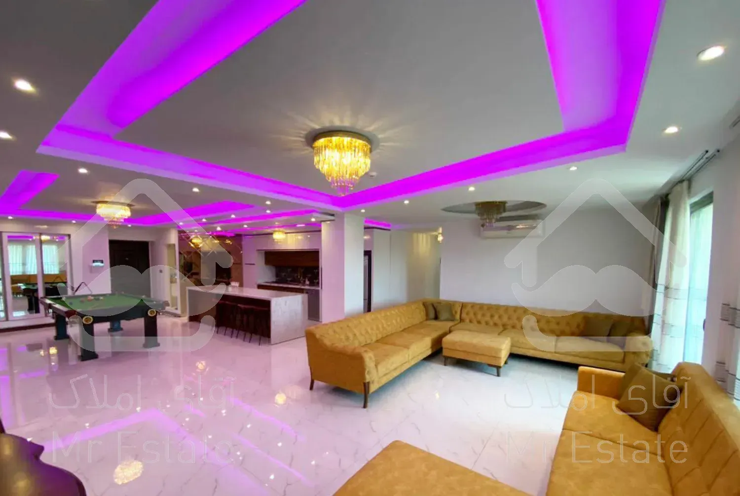 آپارتمان 198 متر مبله کامل بلوار دریا