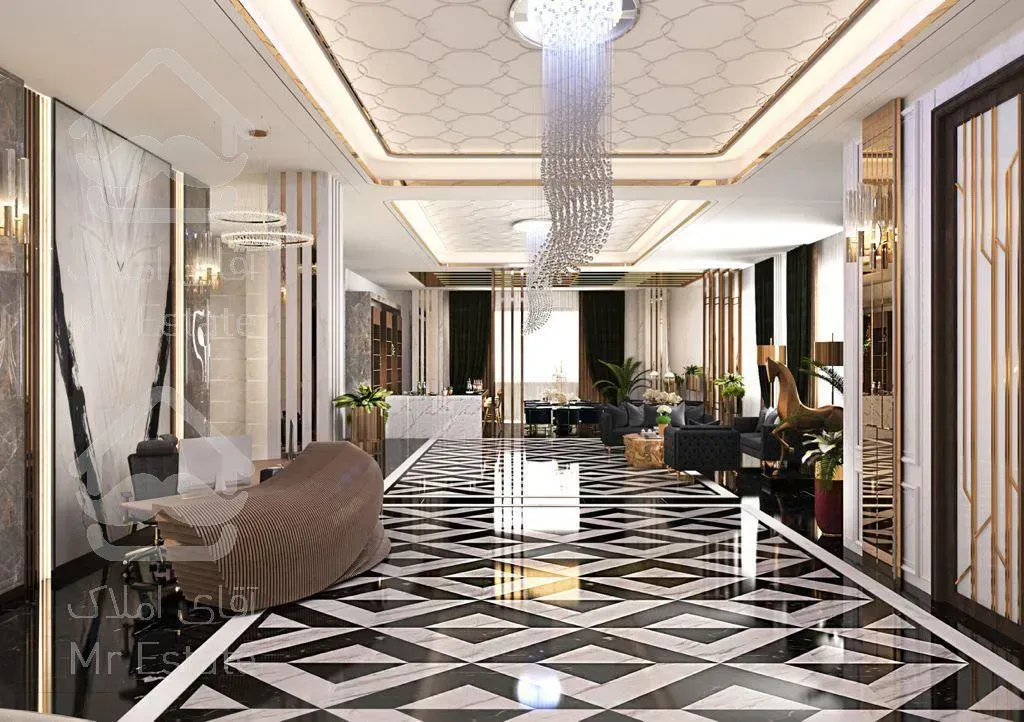 ۱۱۰متر، پلان ژورنالی، سالن پرده خور، الماس مژده(پاسداران)