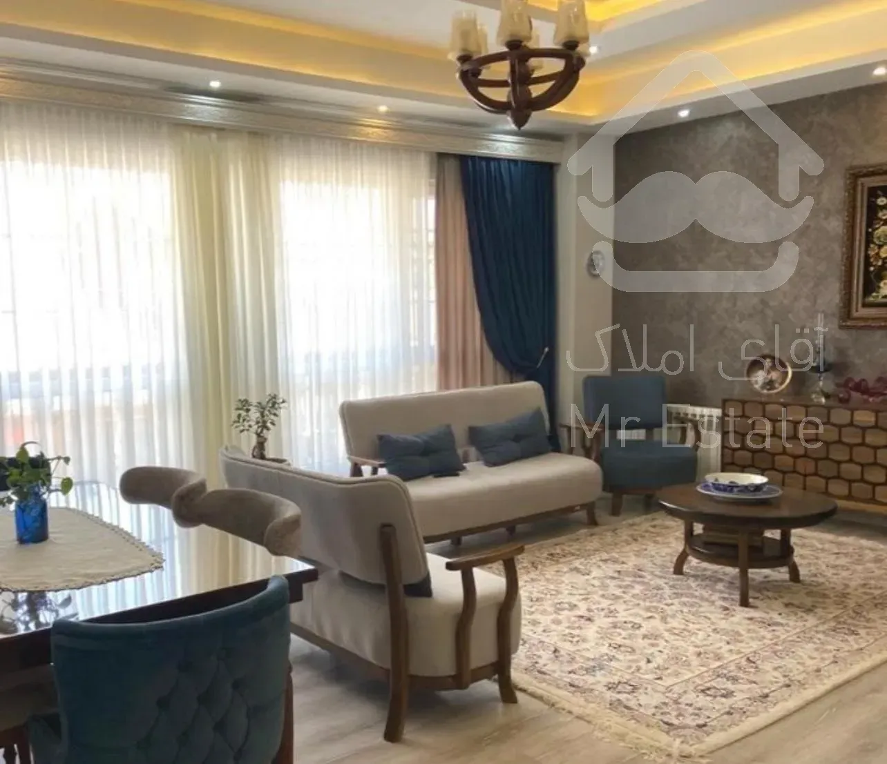 ۸۵ متر خوش نقشه طبقه بالای همکف دریاچه چیتگر