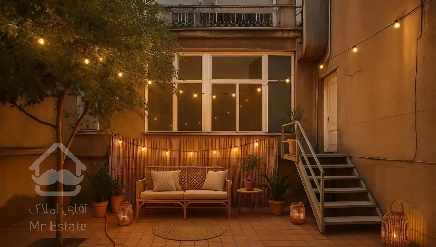 آپارتمان ۵۰ طبقه همکف بر اصلی حیاط دار