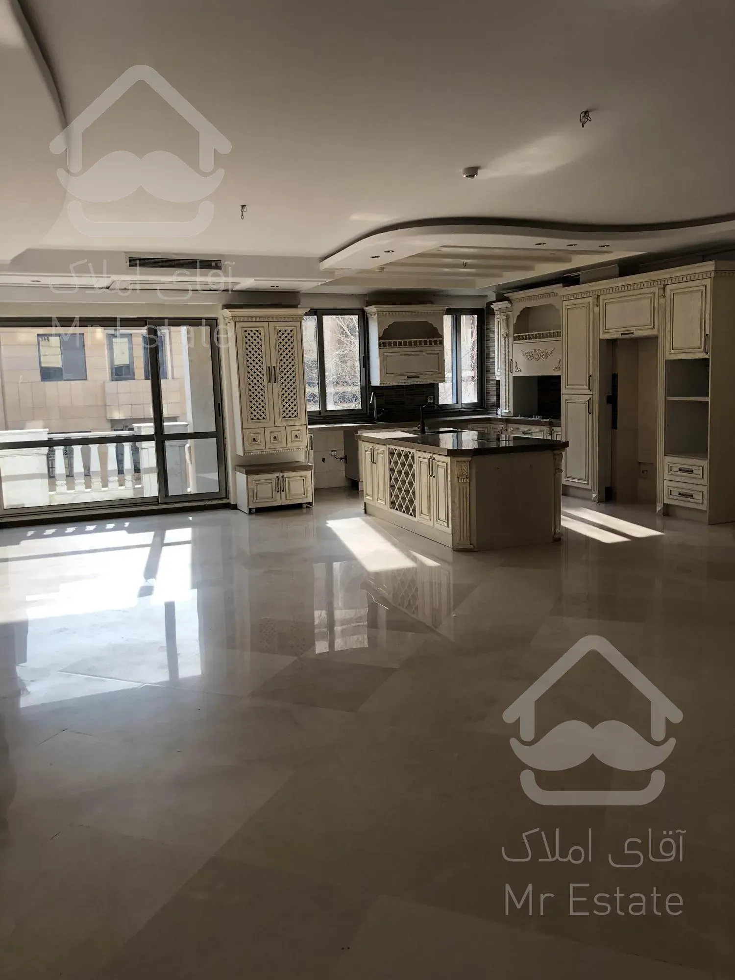 رهن و اجاره آپارتمان ۲۳۰ متری ۳ خوابه در اقدسیه