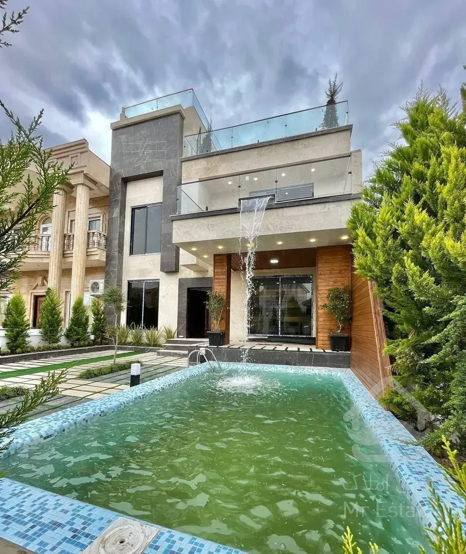 ویلا تریبلکس٪نما مدرن 240زمین420بنا+سند٪استخر