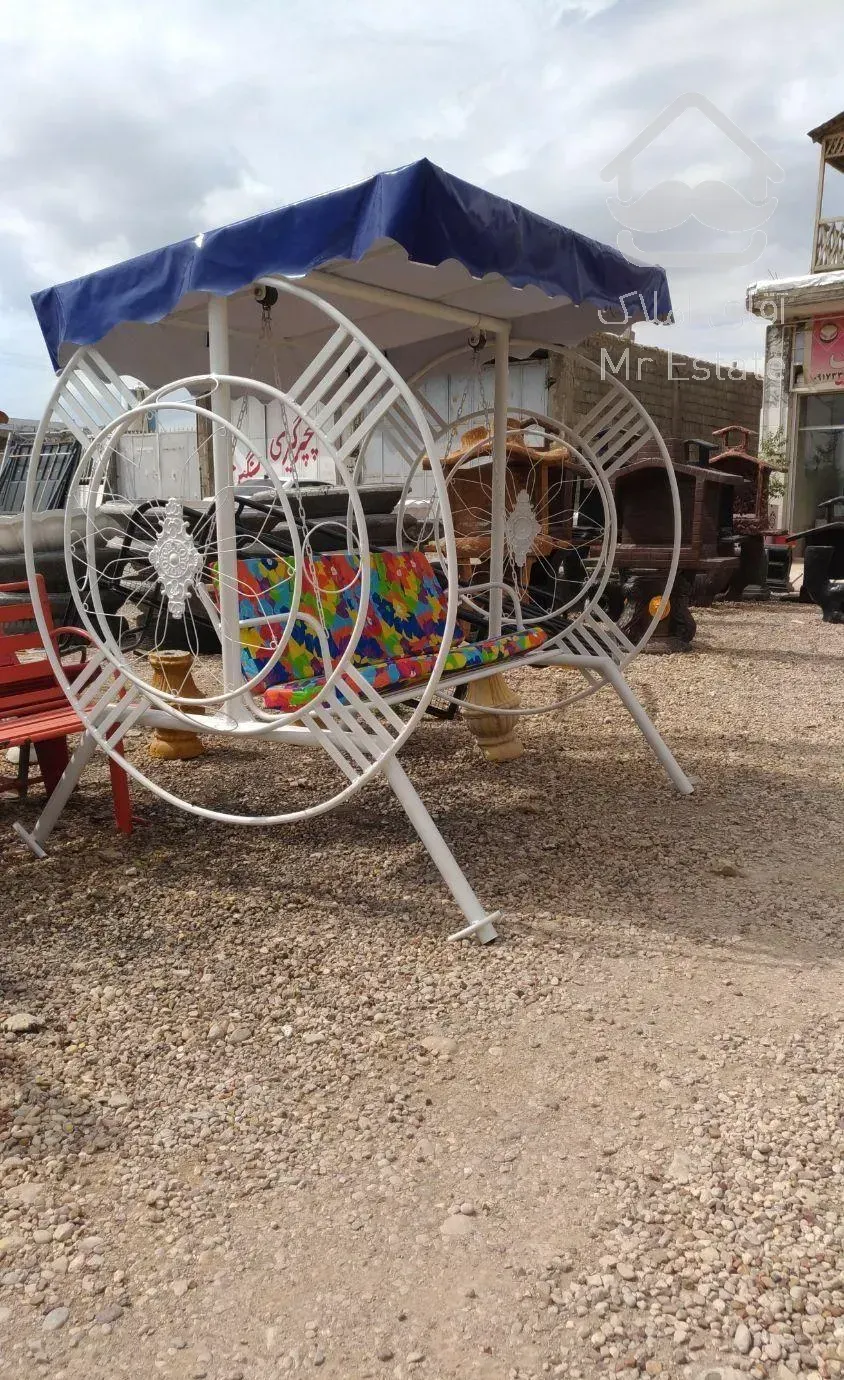 سرسره تاب کباب پز تخت چتر پله استخر باغی صندلی