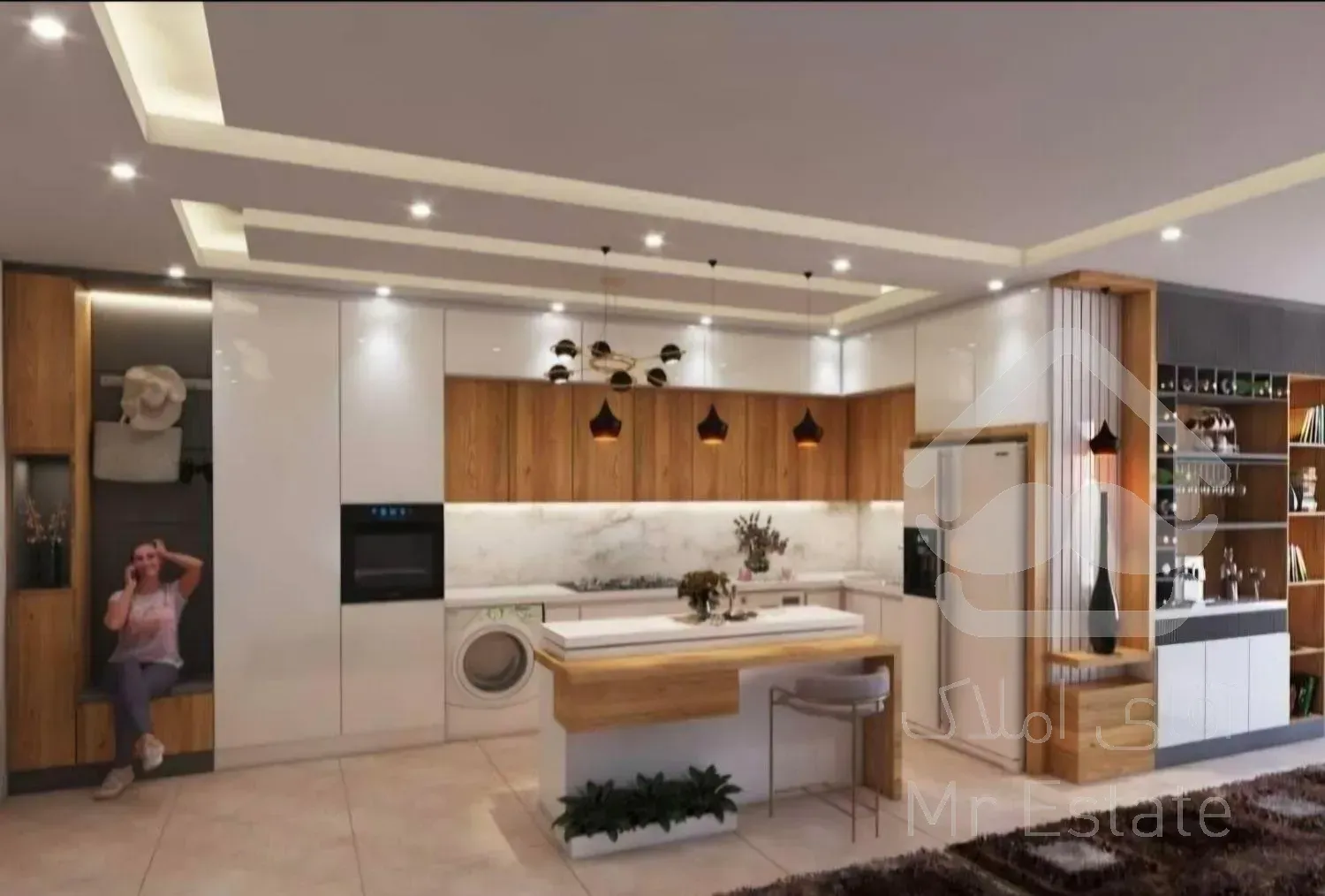 فروش آپارتمان شرایطی  ۹۸متر طبقه ۴ در طالقانی