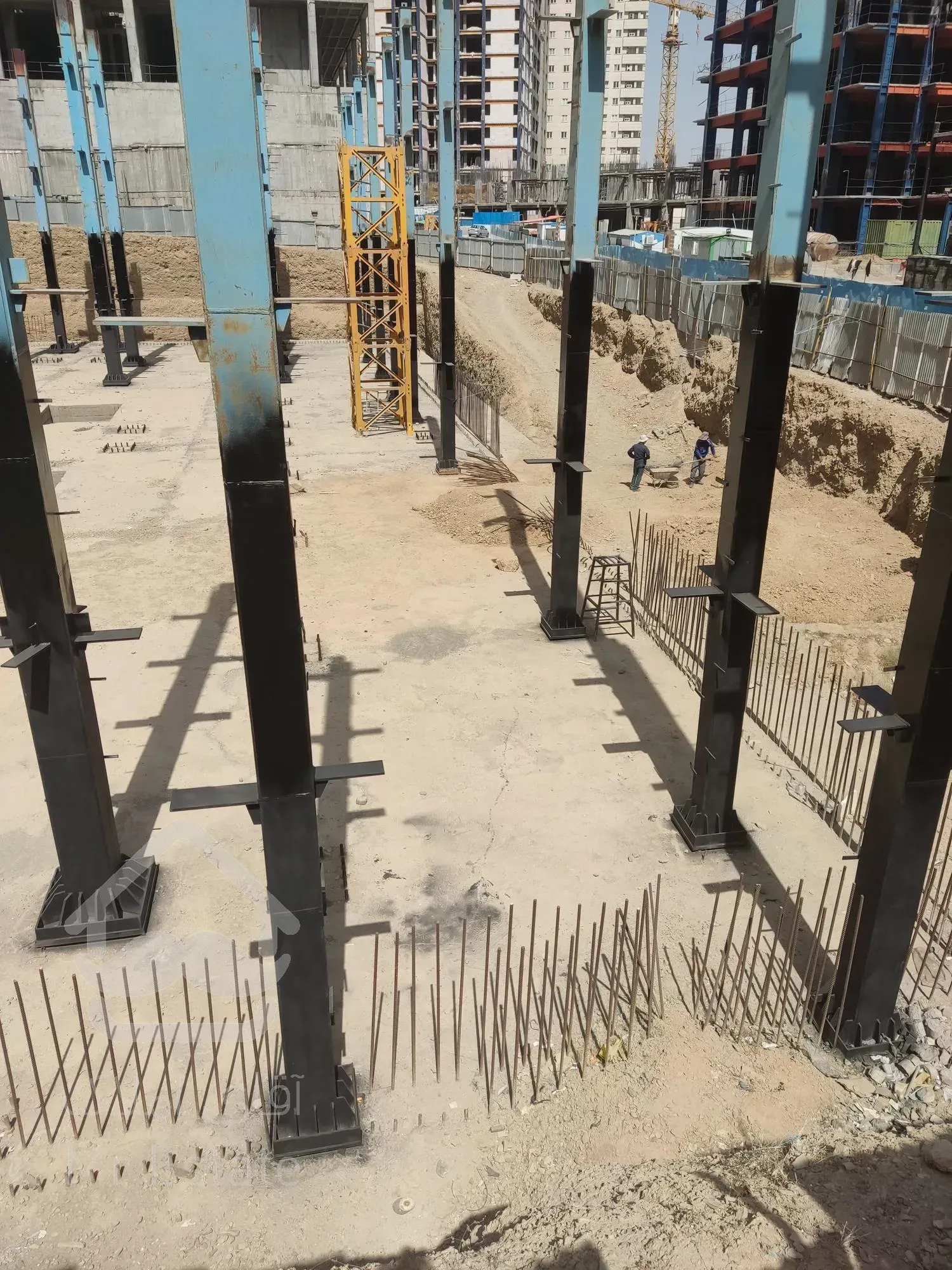 پیش خرید پروژه منطقه ۲۲،مرحله کاری اسکلت