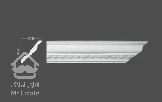 گلویی و نورمخفی پیش ساخته پلی یورتان کد cm-870