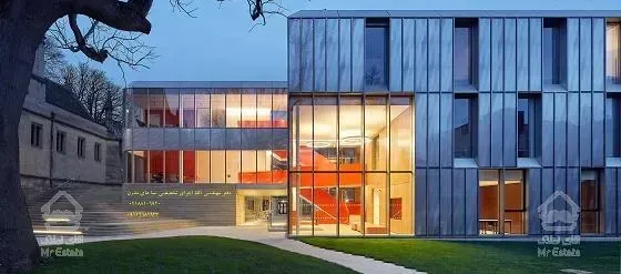 طراحی و اجرای نمای کامپوزیت ، سرامیک خشک ، کرتین وال و لوور دوکی