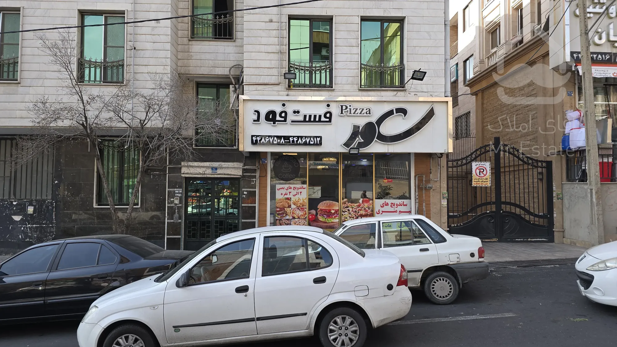 ۷۲ متر مغازه با لوازم جهت فست فود