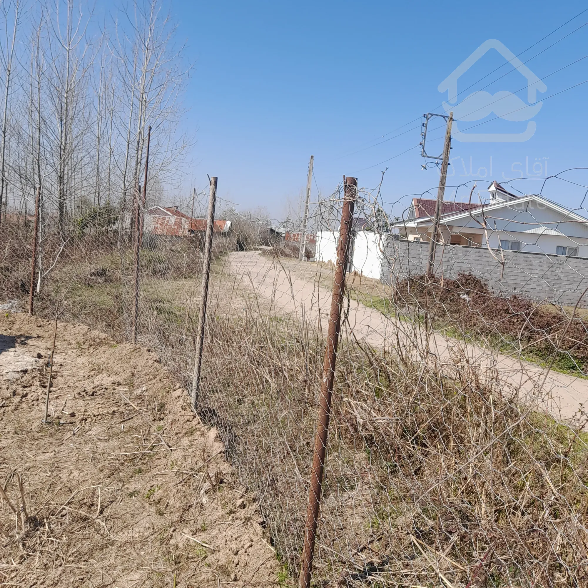 فروش زمین مسکونی برجاده اسفالت